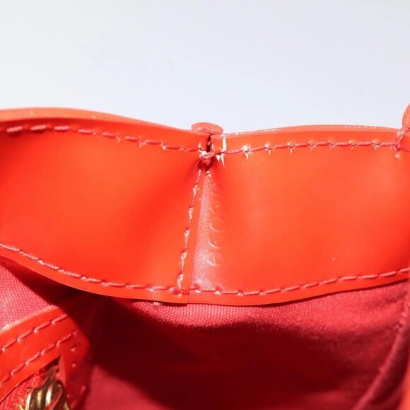 LOUIS VUITTON Monogram Vernis Wilshire PM Bag Orenge Sunset - Picture 8 of 15